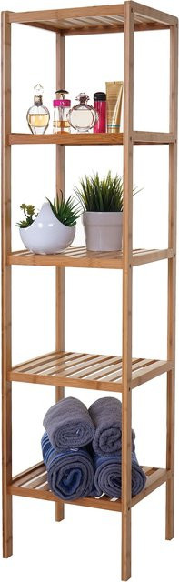 MCW Badregal B18 aus Bambus in Braun, B/T/H: 140 x 33 x 34 cm - Bild 1