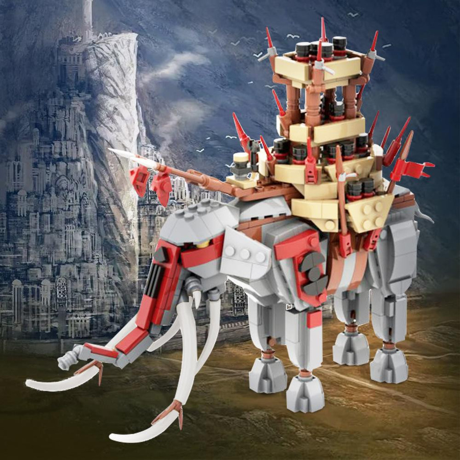 Gobricks Lord of the Rings Mumakil Olifant Elefanten Bausteine ab 14 Jahren - Bild 2