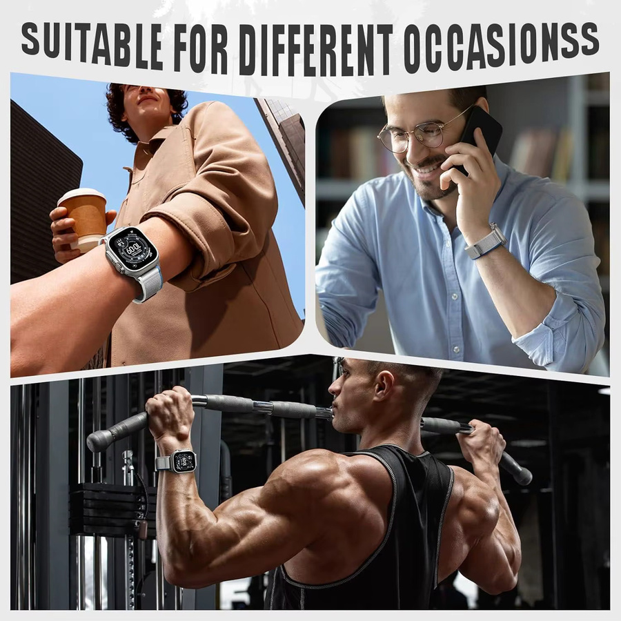 Sportarmband Nylon, Unisex, für Apple Watch Ultra2 49 mm 46 mm 45 mm 44 mm 42 mm 41 mm 40 mm - Bild 5