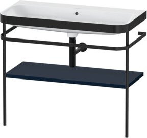 Duravit Möbelwaschtisch-Kombi Happy D.2 Plus in Blau s-matt mit Konsole, B: 97,5 cm, T: 49 cm, H: 85 cm - Bild 1