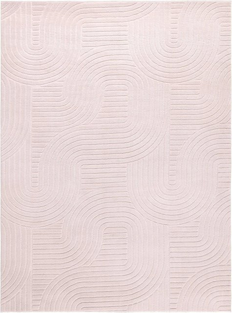 Mömax Webteppich Zen Weave in Rosa, modern und pflegeleicht, B/T: 80 x 140 cm - Bild 1