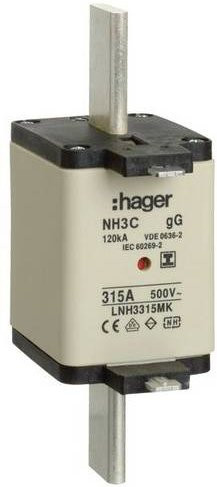 Hager NH-Sicherung LNH3315MK 315A, 3 Stück, Weiß - Bild 1