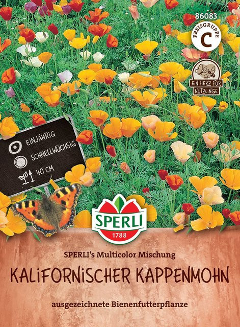 SPERLI Kalifornischer Kappenmohn-Samen Multicolor Mischung bunt - Bild 1