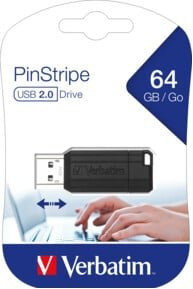 Verbatim PinStripe USB-Stick 64GB Schwarz USB 2.0 - Bild 4