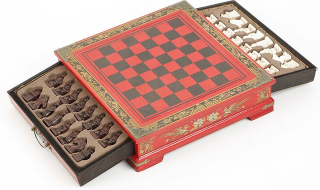 Yernea Retro 3D-Charakter-Schachfiguren, Schachset, Holz, Bunt / Mehrfarbig - Bild 1