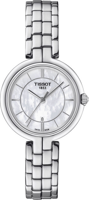 Tissot Damenuhr Flamingo, Quarz, Edelstahl, 30 mm, Weiß - Bild 1