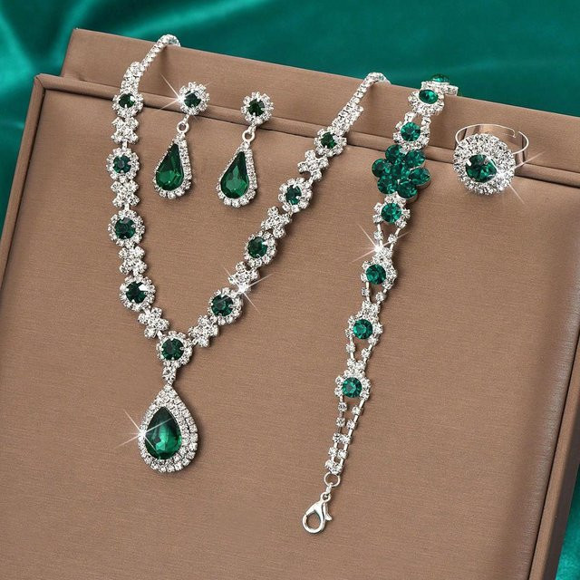 MTMA Halskette, Ohrstecker, Armbänder, Ringe, Damen, Wassertropfen - Bild 1