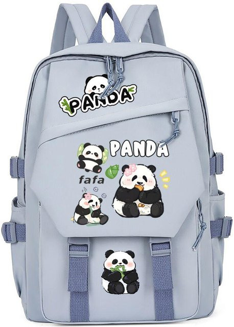 3-teiliges Schulrucksack-Set in Blau aus Oxford-Stoff mit Schultasche und Federmäppchen - Bild 1