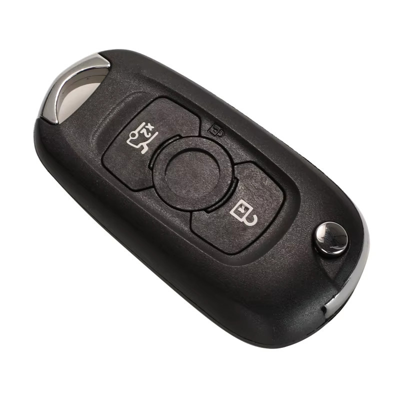 Jingyuqin ID46 Flip Auto Schlüssel Fernbedienung 315/433 MHz in Schwarz für Opel Astra K, Buick Verano, Regal, Excelle GT/XT und LaCrosse mit 3 Tasten - Bild 3