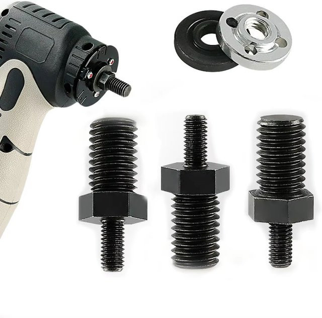 YUKU Mini-Winkelschleifer-Adapterstange M5 auf M10 mit Druckplatte für den Elektrobohrer-Umbau und DIY-Projekte - Bild 1