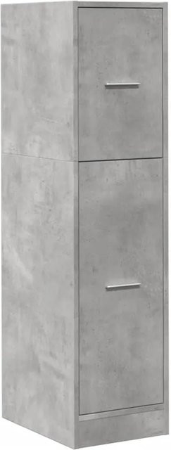 vidaXL Apothekerschrank aus Holzwerkstoff in Betongrau, B/T/H: 30 x 41 x 118 cm - Bild 1