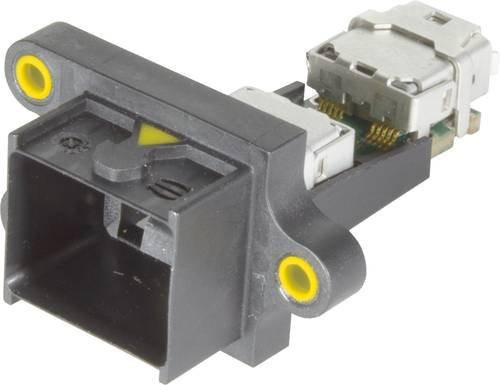 HARTING Wanddurchführung 10 aus Messing in Schwarz 09512210002 - Bild 1
