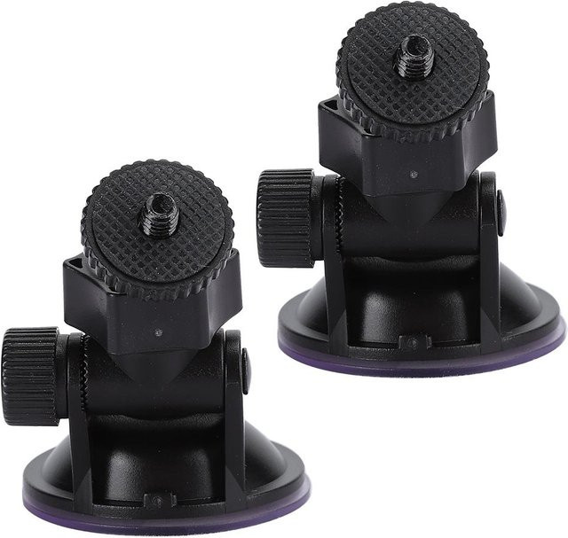 Koogeelife Dashcam Autohalterung HD H3005A Set mit 2 Stück, 55mm Saugnapf, 360 Grad drehbar, Schwarz - Bild 1