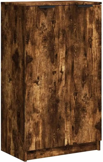 vidaXL Schuhschrank aus Holzwerkstoff in Räuchereiche, Wandmontage, B/T/H: 59 x 35 x 100 cm - Bild 1