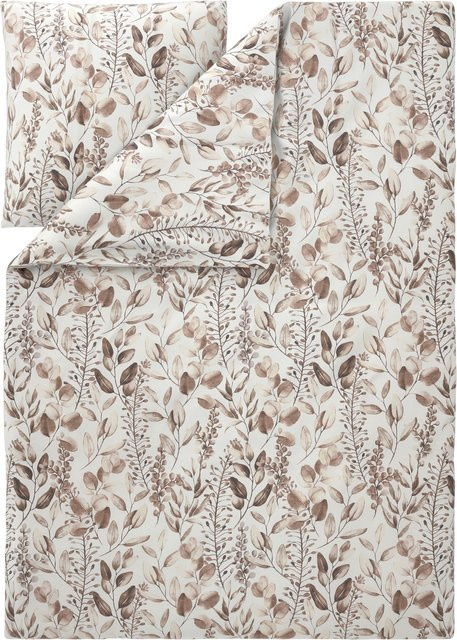 LIVARNO Bettwäsche Set aus Mikrofaser mit floralem Design, Bettbezug und Kopfkissen, Weiß/Mehrfarbig, B/H: 155 x 220 cm und 80 x 80 cm - Bild 1