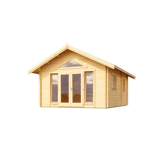Lasita Gartenhaus Caroline Maja in braun mit Satteldach, B/H/T: 489,9 x 330,6 x 675 cm - Bild 3