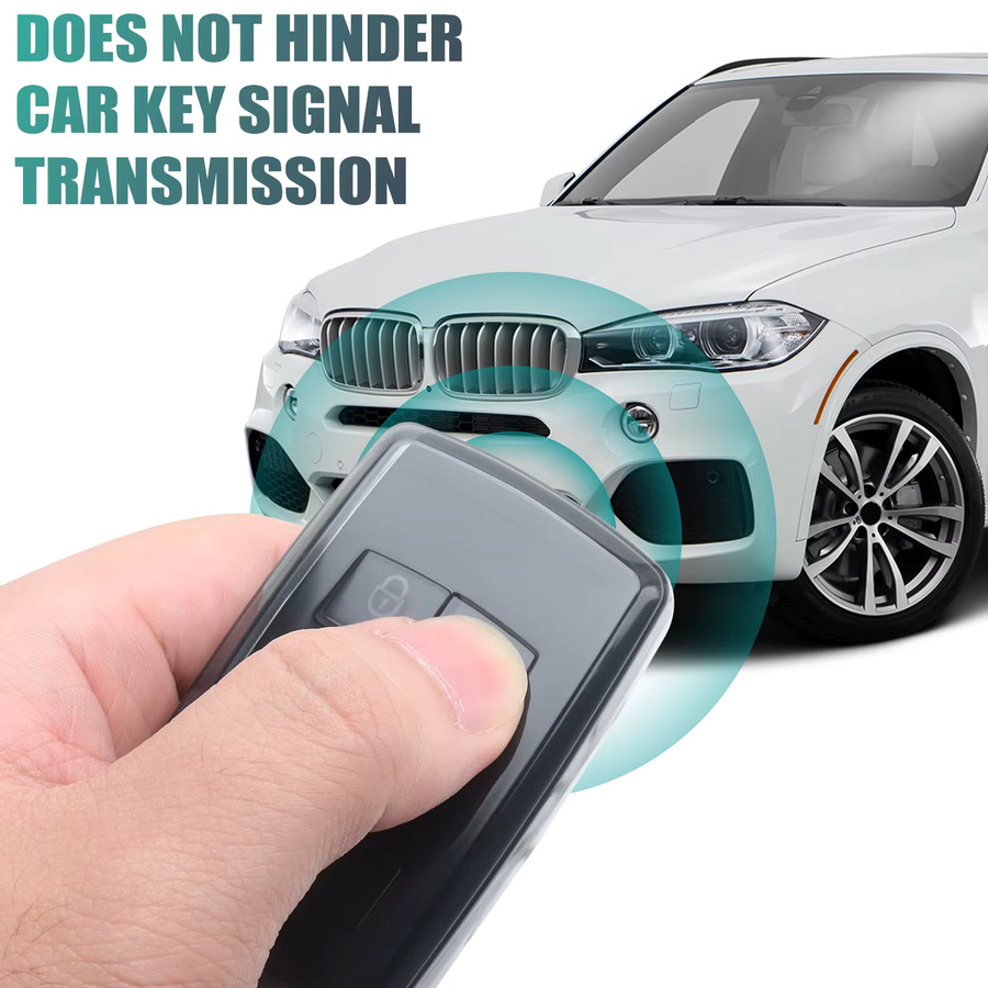 Transparente TPU-Fernschlüsselhülle für Land Rover Range Rover Evoque Discovery Sport Velar und Jaguar XE E-PACE XF - Bild 3