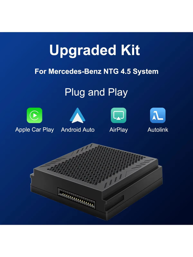 ANYFAR Drahtlose CarPlay und Android Auto Decoder Box für Mercedes Benz NTG4.5 Systeme, Schwarz - Bild 6
