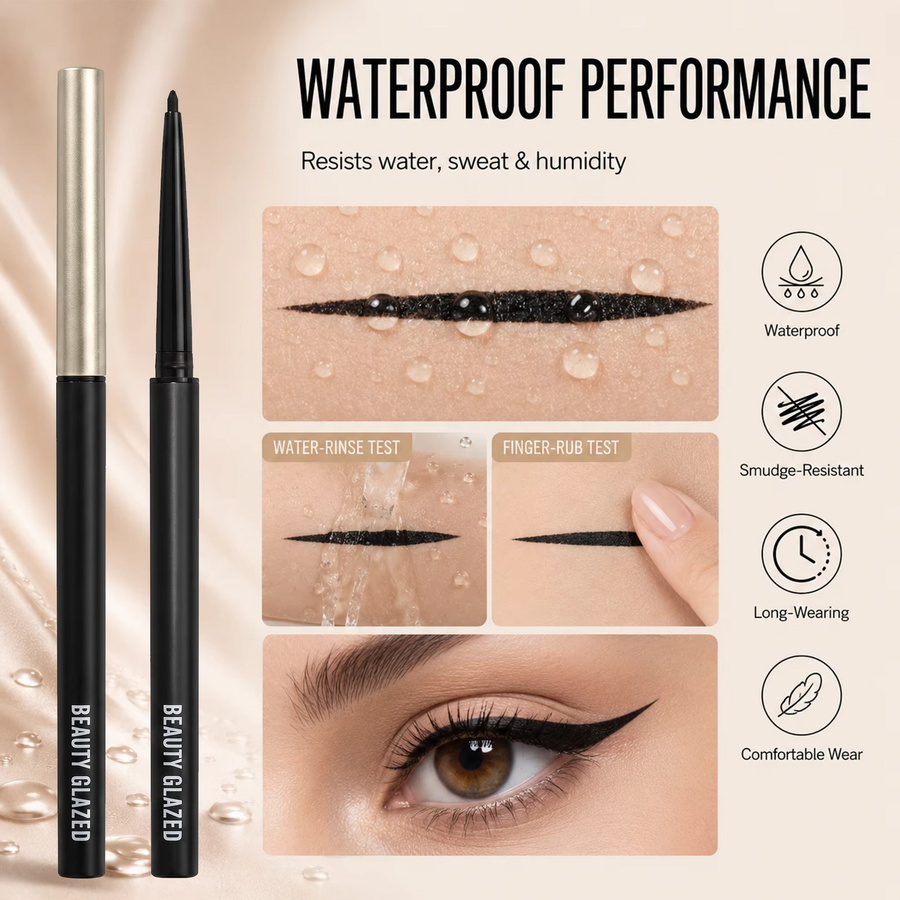 Eyeliner-Stift, schwarz, wasserfest - Bild 2