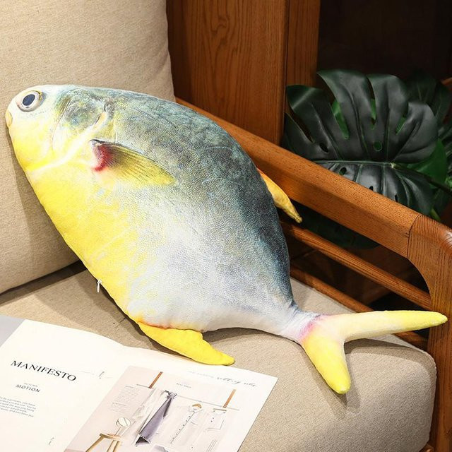 Zack 3D Simulationsfisch Plüschtier, Kuscheltier, 35cm, ab 3 Jahre - Bild 1