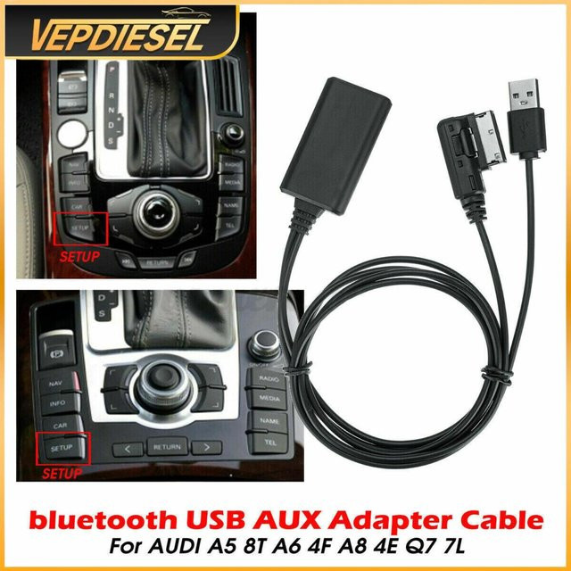 Clarion Bluetooth AUX-Audiokabel-Adapter für Audi CD-Kopfeinheiten in Schwarz - Bild 1