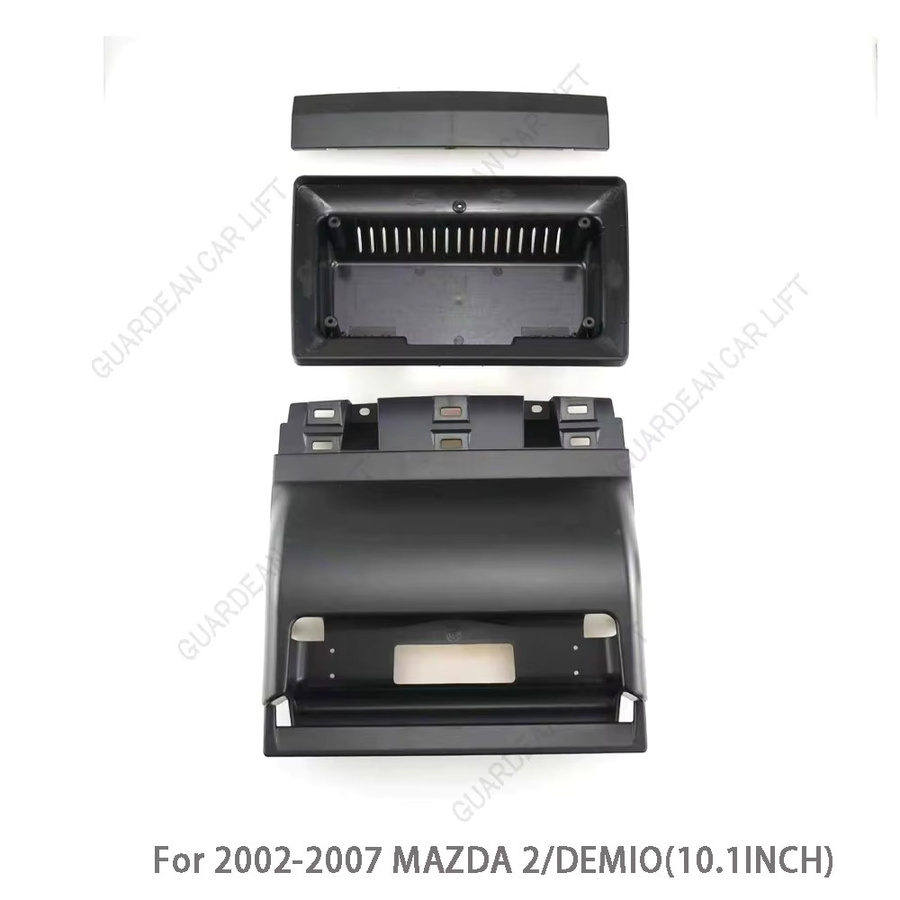 Autoradio Faszien Rahmen für 2002–2007 Mazda 2/Demio, 10,1 Zoll Android Stereo Player Dash Trim Panel, Schwarz - Bild 3