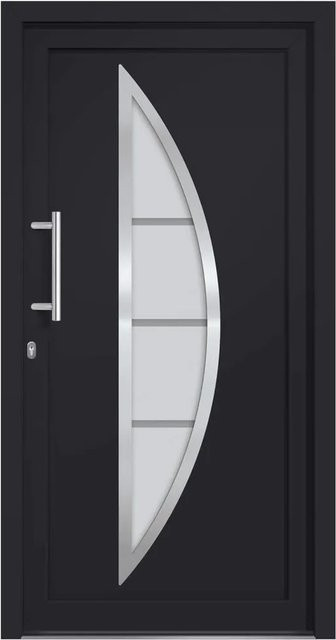 vidaXL Haustür in Anthrazit und Weiß, modern, B/H: 98 x 190 cm - Bild 1