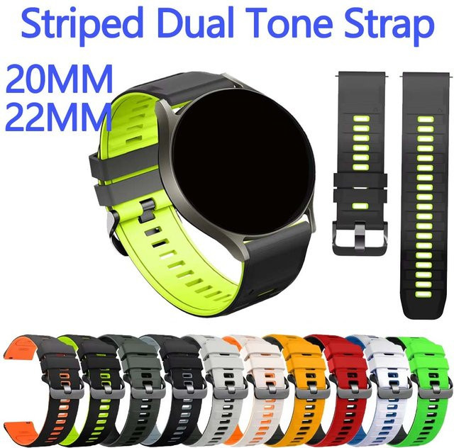 Amazfit Uhrenarmband, Silikon, zweifarbig, Unisex - Bild 1