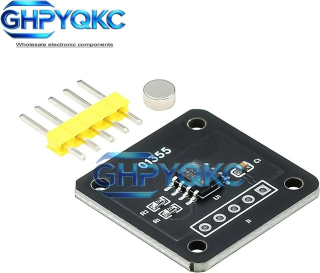 MT6701 Magnetisches Encoder-Modul in Schwarz, 14-Bit Hochpräziser Winkelmesssensor als Ersatz für AS5600 für Arduino mit Magnetischer Induktion - Bild 1