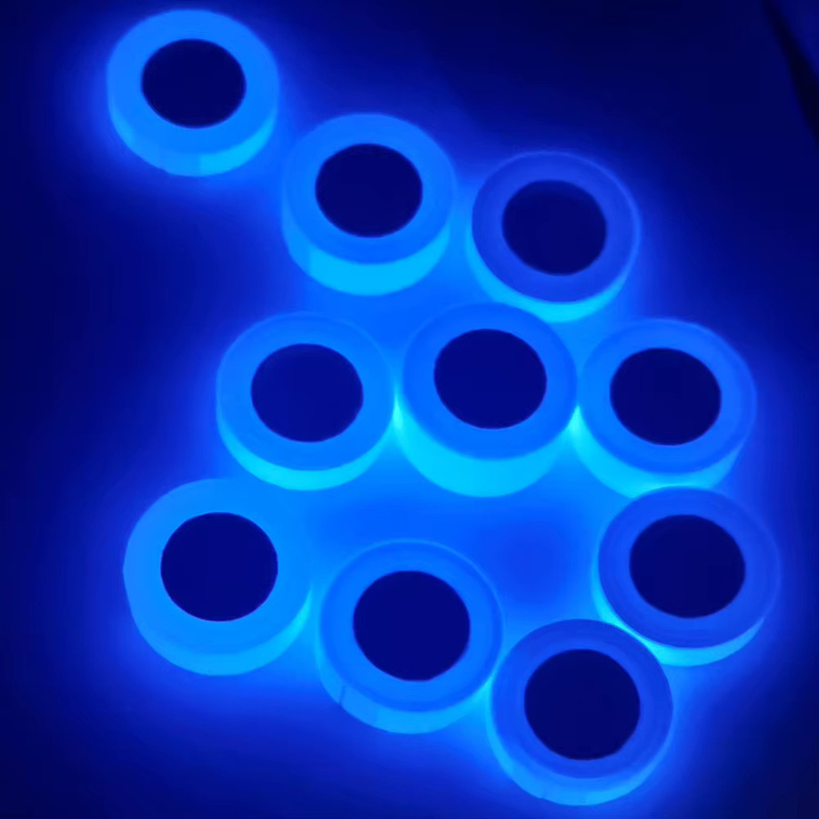APWIKOGER Sicherheitsband im Dunkeln leuchtend, wasserfestes Neonband in Blau für hohe Sichtbarkeit - Bild 3