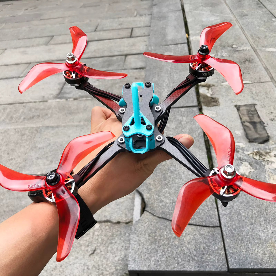 YSIDO 3-Blatt-Propeller für RC FPV Freestyle 5 Zoll Drohnen, 2 Paar, Lila, Rot - Bild 4