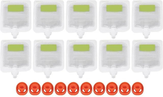 10 Stück Wiederverwendbare Beikost-Baby-Quetschbeutel aus transparentem Material zum Befüllen und Reinigen - Bild 1