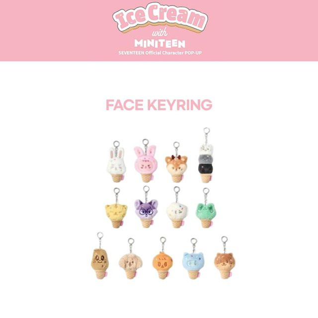 Seventeen Face Keyring, Unisex - Bild 1