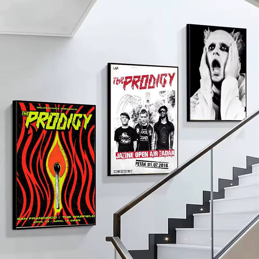 The Prodigy Poster-Aufkleber Wandkunst in Mehrfarben als wasserfester Aufkleber für deine Heimdekoration - Bild 4