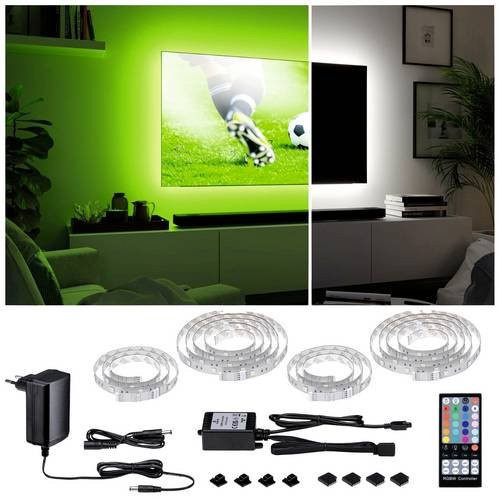 Paulmann MaxLED TV Comfort RGBW LED Strip Basis-Set mit Fernbedienung und Netzteil, 4,3 m, Mehrfarbig - Bild 2