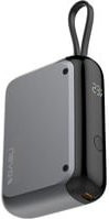 Nevox Powerbank 10000mAh mit integriertem USB-C Kabel in Grau - Bild 1