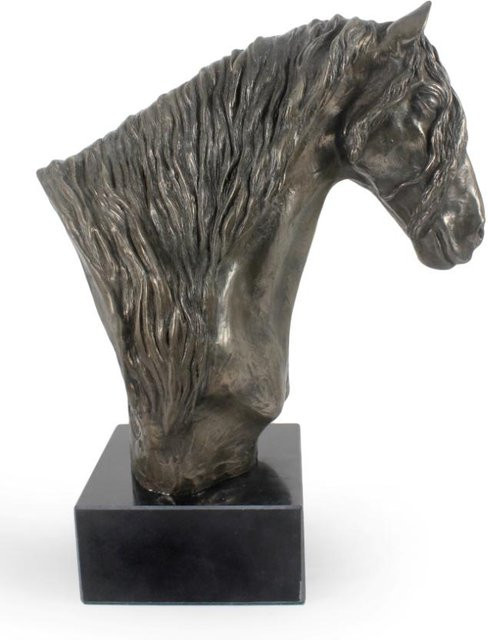Art-Dog Friese Pferdebüste als elegante Statue auf Steinsockel in Bronze - Bild 1