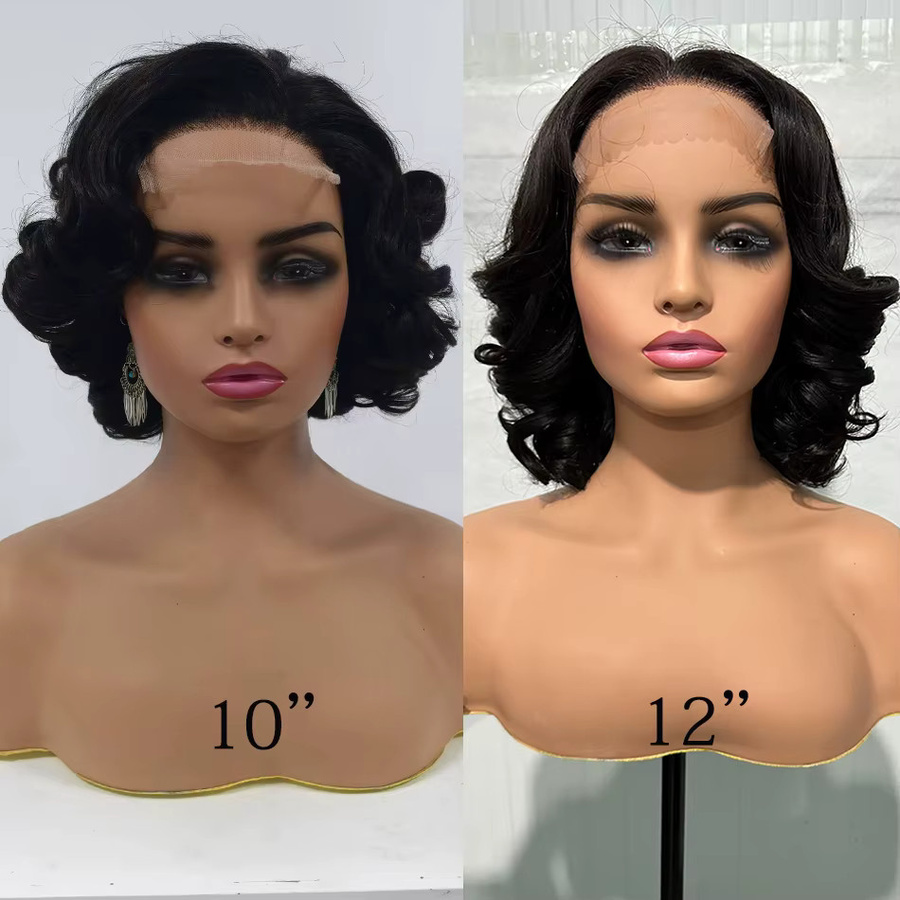 fraisbelle Perücke, 100% Echthaar, lockig, 5x5 HD-Spitzenverschluss, 250% Dichte, Unisex - Bild 2
