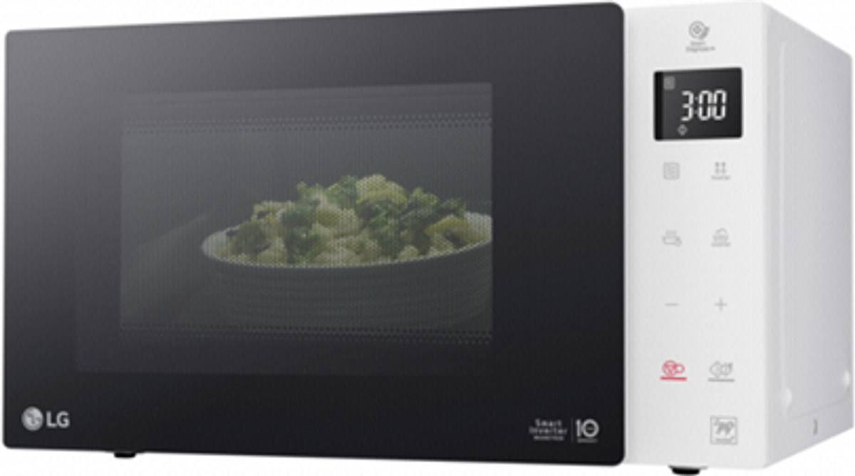 LG MS 23 NECBW Solo-Mikrowelle mit Grillfunktion in Schwarz-Weiß, 23 l, 1000 W - Bild 2