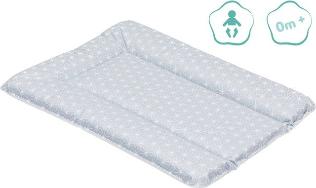 Fillikid Wickelauflage Softy für Babys in Grau und Blau, B/T: 70 x 50 cm - Bild 1