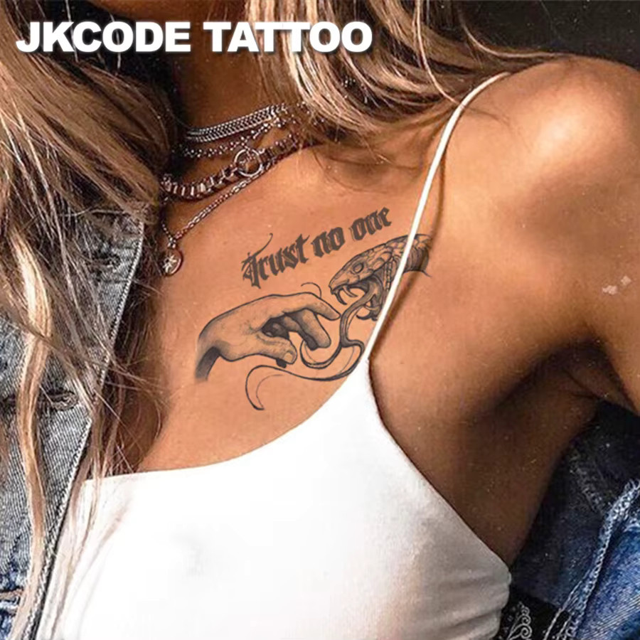 JKCODE TATTOO Temporäres Tattoo, wasserfest, 15 Tage - Bild 2