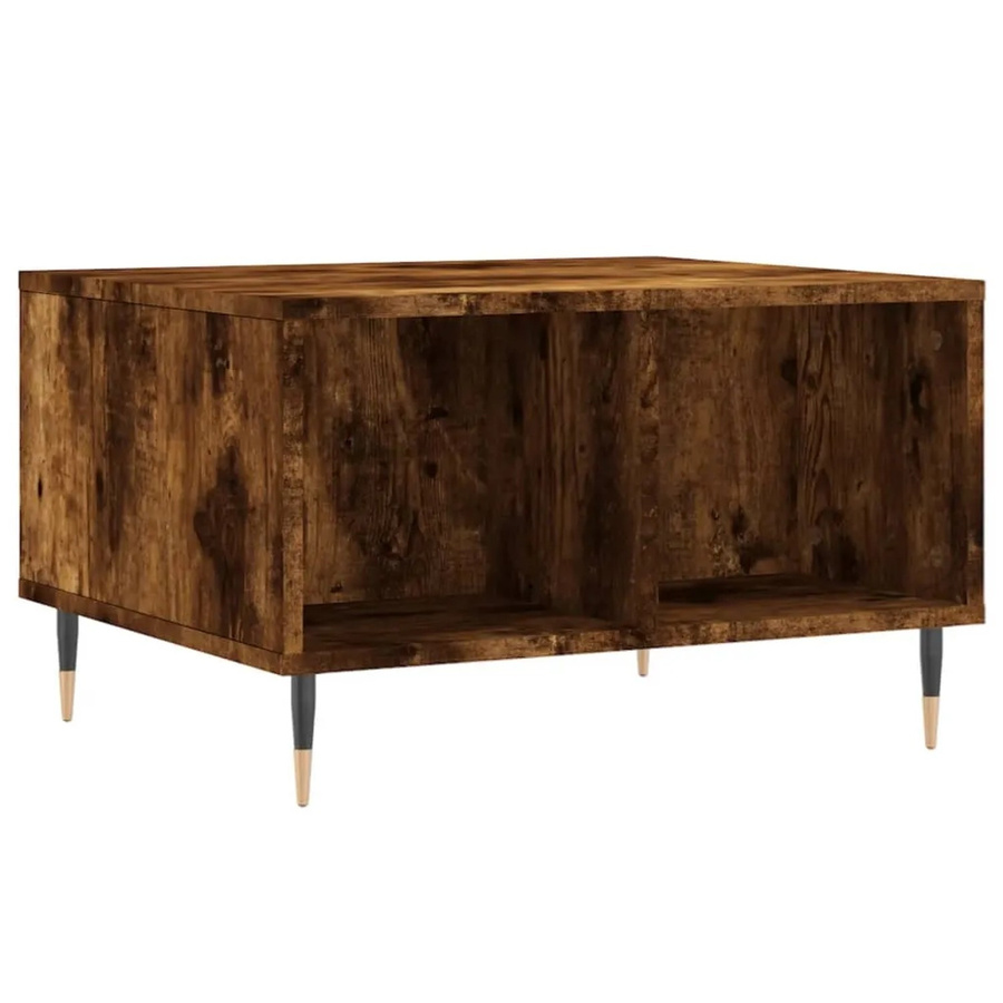 vidaXL Couchtisch Eiche Räuchereiche modern B/T/H: 60 x 50 x 36,5 cm - Bild 2