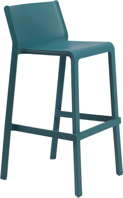 Nardi Trill Barhocker aus Kunststoff in Blau und Türkis für Garten, Balkon und Terrasse - Bild 1