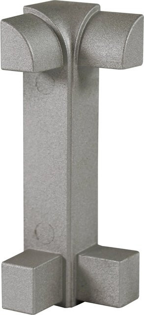 Fuchs Design Sockelleiste Innenecke aus Aluminium in Silber Matt, Höhe: 7 cm - Bild 1