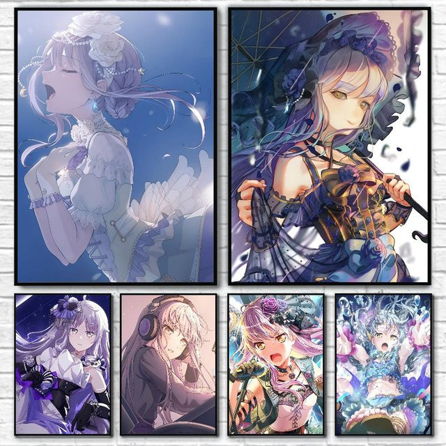 Anime Poster Yukina Minato B-BanG D-Dream Vintage Wandkunst Dekor für dein Zuhause oder Arbeitszimmer - Bild 1