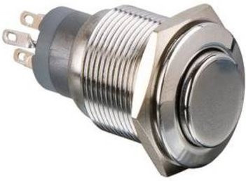 Bulgin Drucktaster MP0045/3D0NN000 in Silber aus Edelstahl - Bild 1