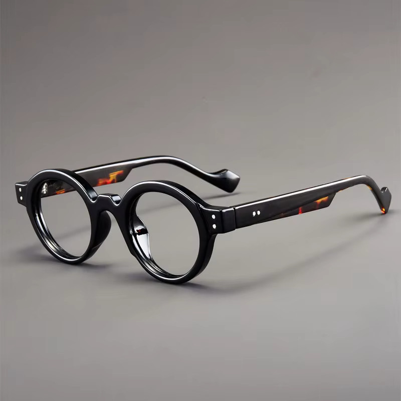 Retro-Lesebrille, rund, Kunststoff, Vollrand, Unisex, Shatar - Bild 2