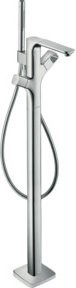 Hansgrohe Axor Urquiola Thermostat-Fertigmontageset für Badewanne, Bodenmontage, Messing gebürstet Gold - Bild 1