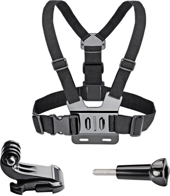 Brustgurt-Halterung für GoPro Hero und Action-Kameras in Schwarz - Bild 1