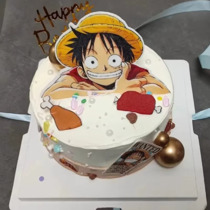 Bandai One Piece Luffy Tortendekorations-Set, 7-teiliges Set - Bild 3